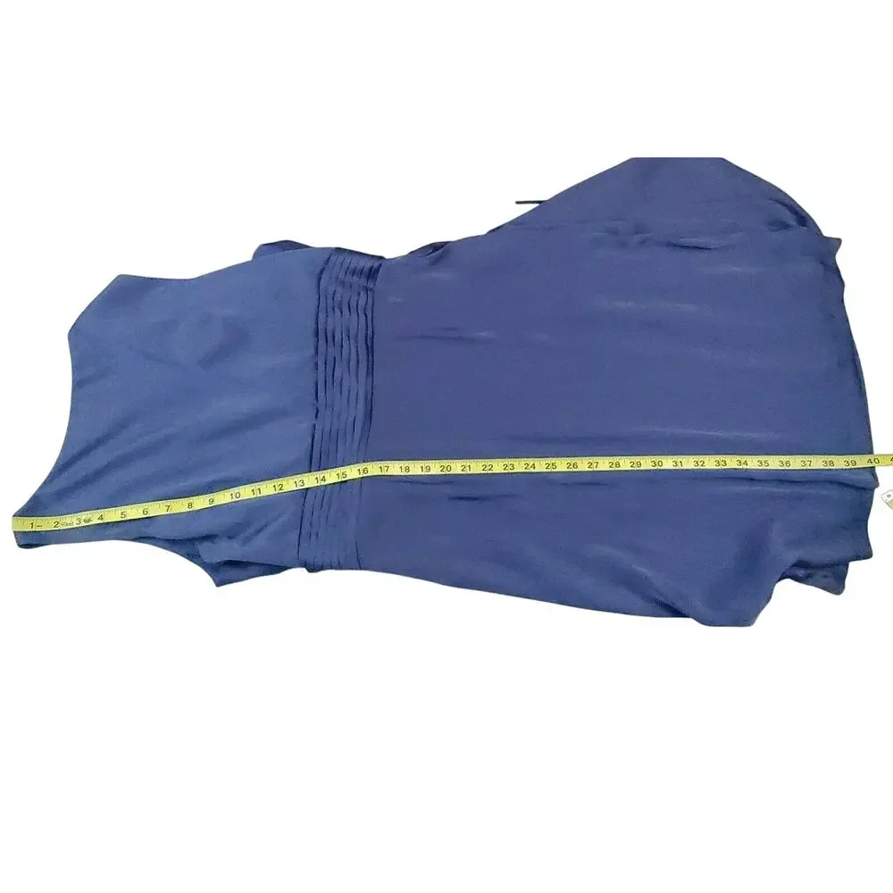 Adrianna Papell Dress 4 Periwinkle Sleeveless Wrap